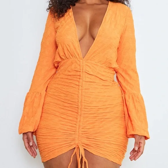 PrettyLittleThing | Dresses | Pretty Little Things Orange Dress | Poshmark